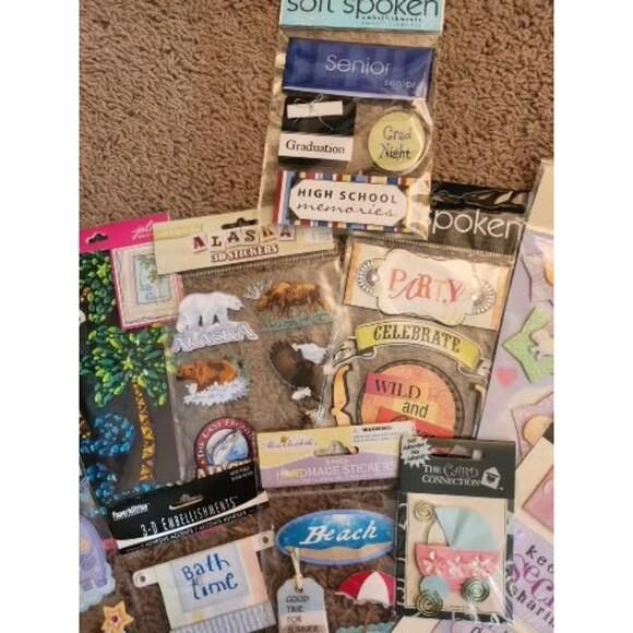 Lot #10 12 Packs of Various Stickers B7 - Picture 3 of 5